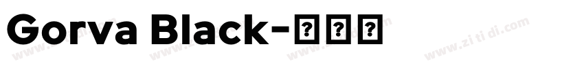 Gorva Black字体转换